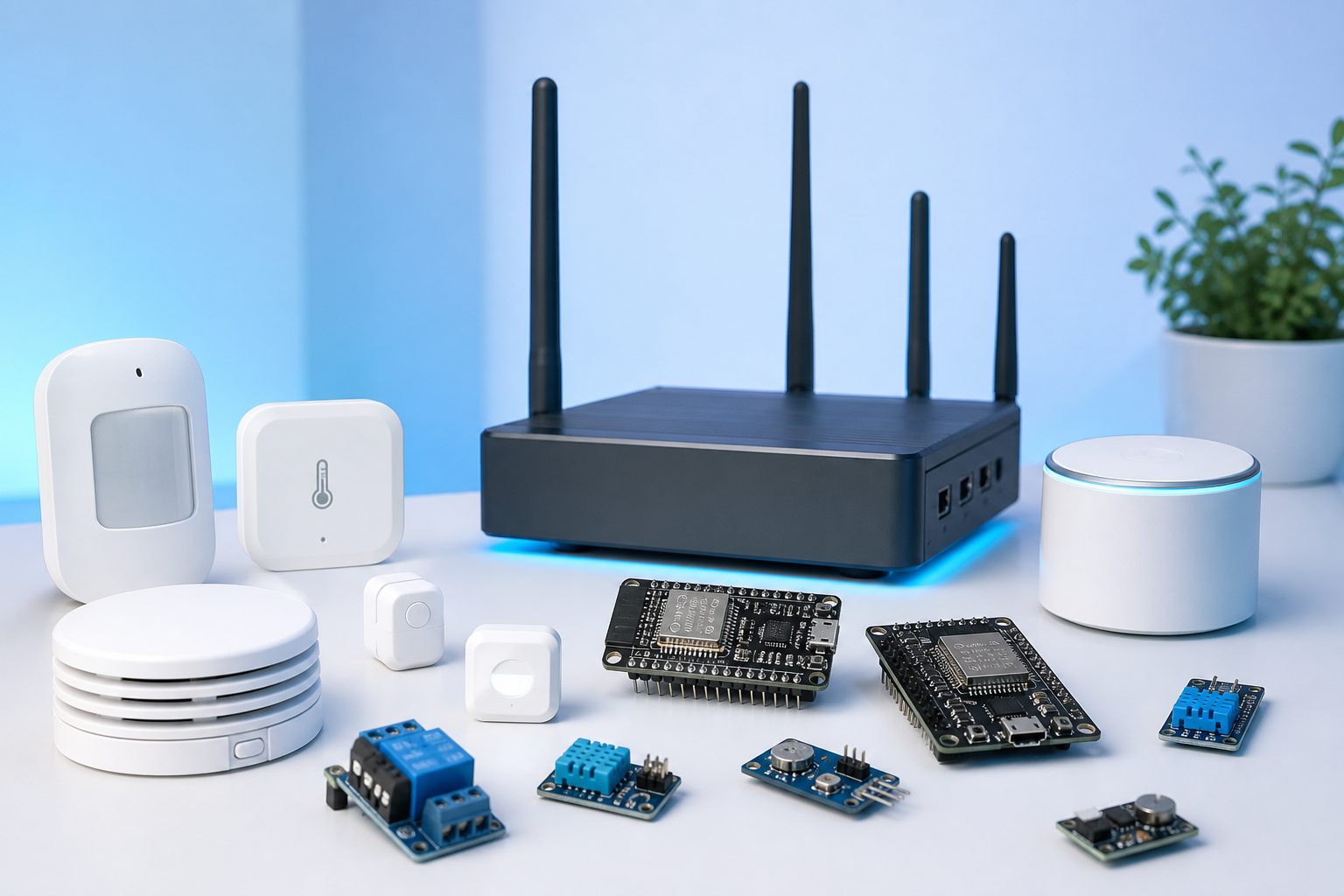 Automatizálás — IoT, relé, szenzor